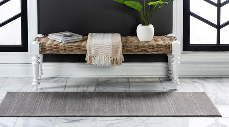Gray 2' 7 x 8' Jill Zarin Uptown Runner Area Rug 70% Polypropylene & 30% Polyester  Contemporary Carpet for Living, Dining, Office, Bedroom for Sale at Rug Engine