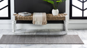 Gray 2' 7 x 13' 11 Jill Zarin Uptown Runner Area Rug 70% Polypropylene & 30% Polyester  Contemporary Carpet for Living, Dining, Office, Bedroom for Sale at Rug Engine