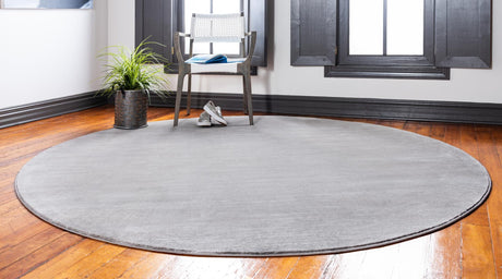 Gray 8' x 8' Jill Zarin Uptown Round Area Rug 70% Polypropylene & 30% Polyester  Contemporary Carpet for Living, Dining, Office, Bedroom for Sale at Rug Engine