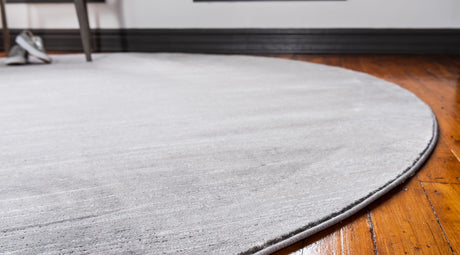 Gray 8' x 8' Jill Zarin Uptown Round Area Rug 70% Polypropylene & 30% Polyester  Contemporary Carpet for Living, Dining, Office, Bedroom for Sale at Rug Engine