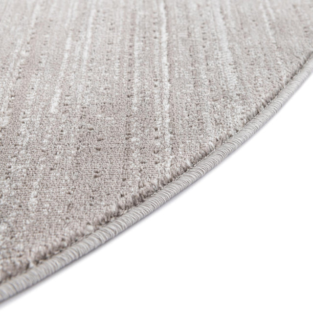 Gray 8' x 8' Jill Zarin Uptown Round Area Rug 70% Polypropylene & 30% Polyester  Contemporary Carpet for Living, Dining, Office, Bedroom for Sale at Rug Engine