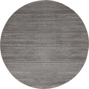 Gray 8' x 8' Jill Zarin Uptown Round Area Rug 70% Polypropylene & 30% Polyester  Contemporary Carpet for Living, Dining, Office, Bedroom for Sale at Rug Engine