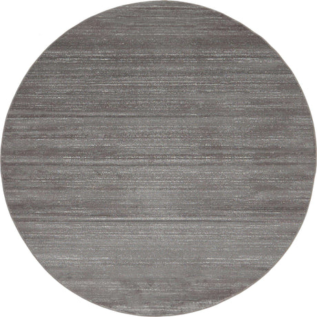 Gray 8' x 8' Jill Zarin Uptown Round Area Rug 70% Polypropylene & 30% Polyester  Contemporary Carpet for Living, Dining, Office, Bedroom for Sale at Rug Engine