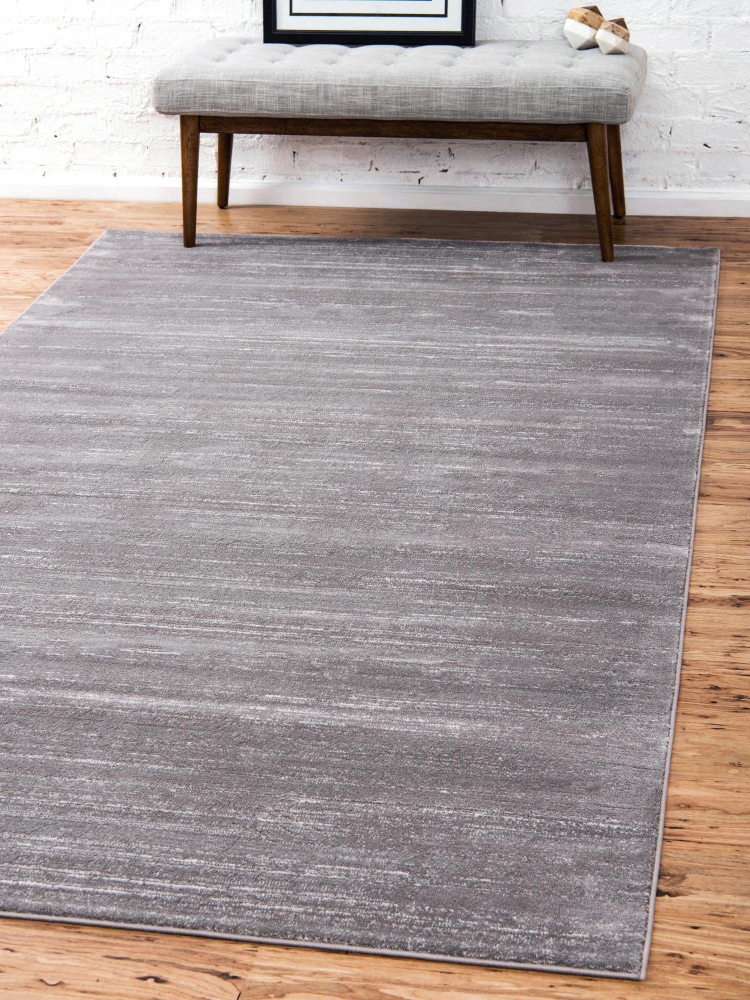 Gray 1' 8 x 1' 8 Jill Zarin Uptown Sample Area Rug 70% Polypropylene & 30% Polyester  Contemporary Carpet for Living, Dining, Office, Bedroom for Sale at Rug Engine