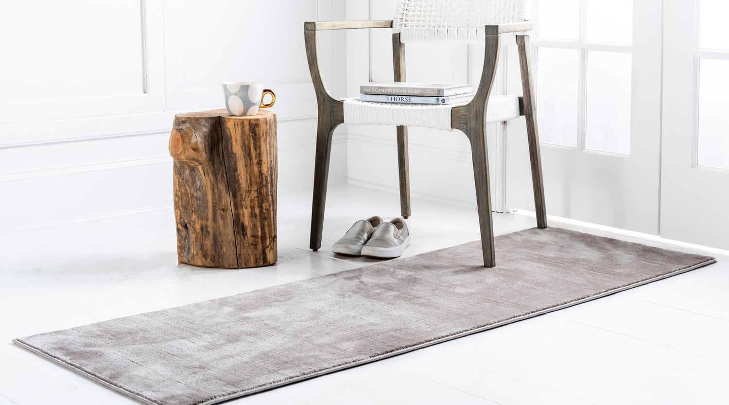 Brown 2' 2 x 6' 1 Jill Zarin Uptown Runner Area Rug 70% Polypropylene & 30% Polyester  Contemporary Carpet for Living, Dining, Office, Bedroom for Sale at Rug Engine