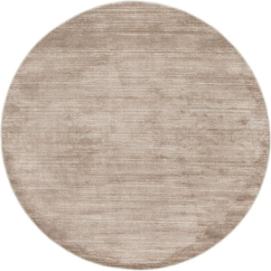 Brown 8' x 8' Jill Zarin Uptown Round Area Rug 70% Polypropylene & 30% Polyester  Contemporary Carpet for Living, Dining, Office, Bedroom for Sale at Rug Engine