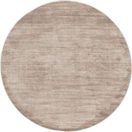 Brown 8' x 8' Jill Zarin Uptown Round Area Rug 70% Polypropylene & 30% Polyester  Contemporary Carpet for Living, Dining, Office, Bedroom for Sale at Rug Engine