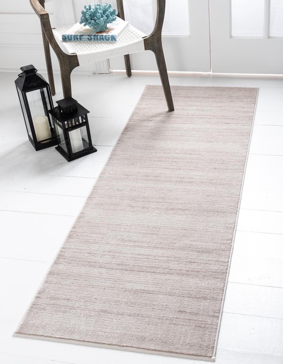Beige 2' 7 x 10' Jill Zarin Uptown Runner Area Rug 70% Polypropylene & 30% Polyester  Contemporary Carpet for Living, Dining, Office, Bedroom for Sale at Rug Engine