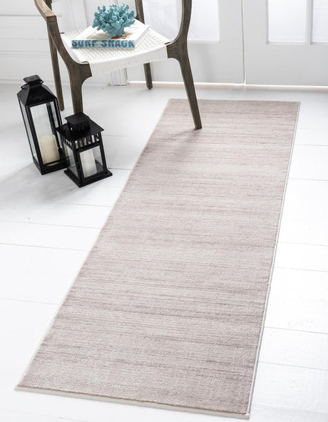 Beige 2' 7 x 10' Jill Zarin Uptown Runner Area Rug 70% Polypropylene & 30% Polyester  Contemporary Carpet for Living, Dining, Office, Bedroom for Sale at Rug Engine