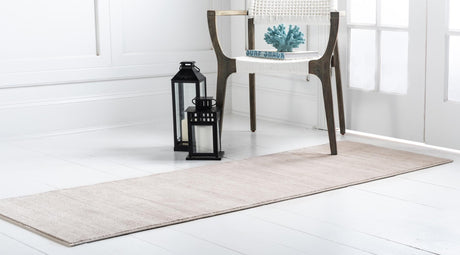 Beige 2' 7 x 10' Jill Zarin Uptown Runner Area Rug 70% Polypropylene & 30% Polyester  Contemporary Carpet for Living, Dining, Office, Bedroom for Sale at Rug Engine