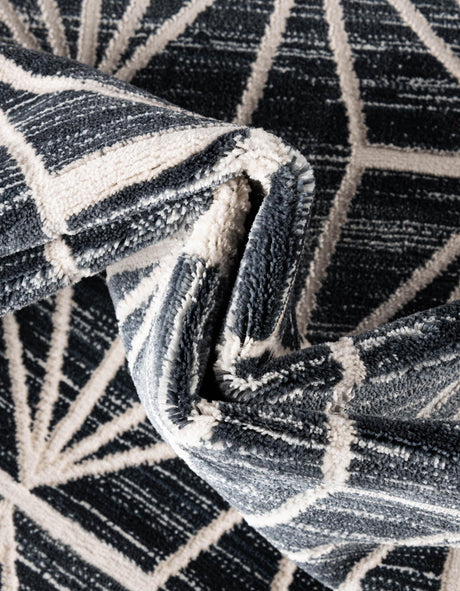 Navy Blue 2' 7 x 8' Jill Zarin Uptown Runner Area Rug 70% Polypropylene & 30% Polyester  Contemporary Carpet for Living, Dining, Office, Bedroom for Sale at Rug Engine