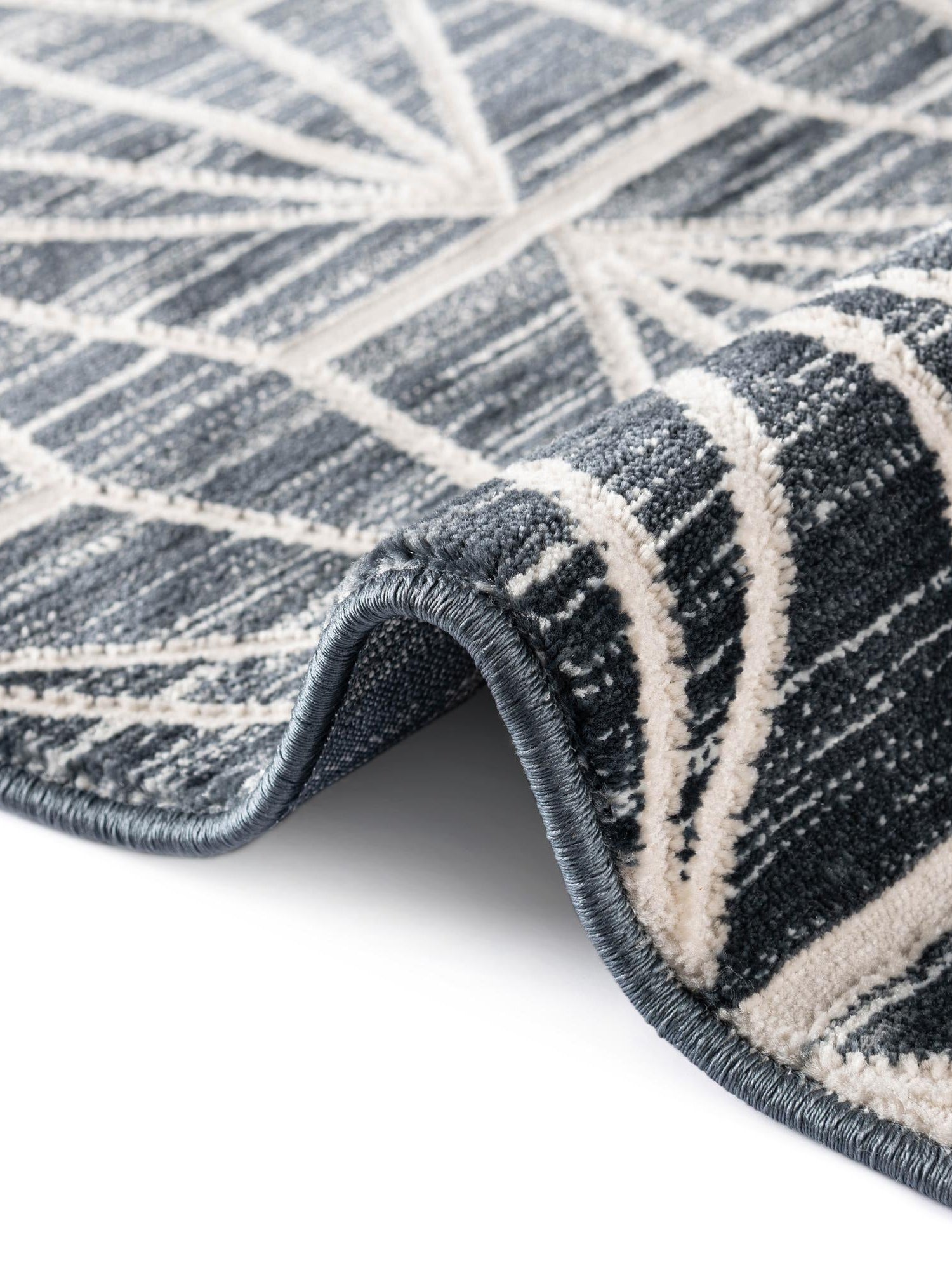 Navy Blue 2' 7 x 8' Jill Zarin Uptown Runner Area Rug 70% Polypropylene & 30% Polyester  Contemporary Carpet for Living, Dining, Office, Bedroom for Sale at Rug Engine