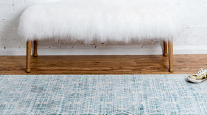 Blue 2' 2 x 6' 1 Jill Zarin Uptown Runner Area Rug 70% Polypropylene & 30% Polyester  Contemporary Carpet for Living, Dining, Office, Bedroom for Sale at Rug Engine