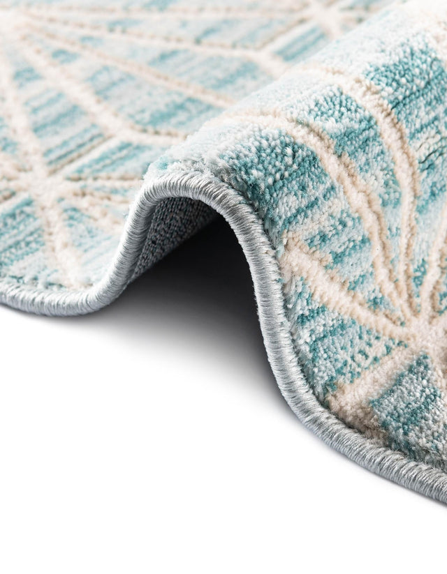 Blue 2' 7 x 13' 11 Jill Zarin Uptown Runner Area Rug 70% Polypropylene & 30% Polyester  Contemporary Carpet for Living, Dining, Office, Bedroom for Sale at Rug Engine