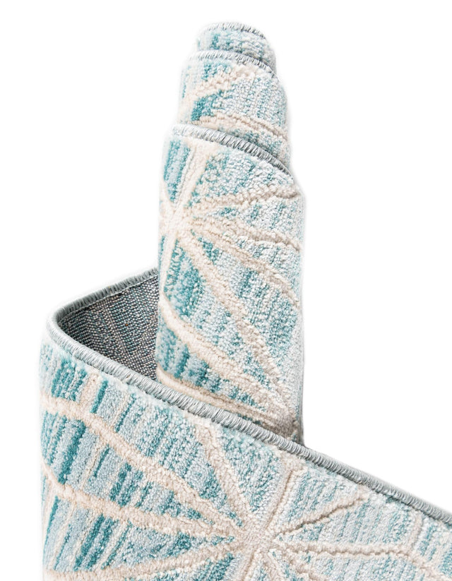 Blue 2' 7 x 13' 11 Jill Zarin Uptown Runner Area Rug 70% Polypropylene & 30% Polyester  Contemporary Carpet for Living, Dining, Office, Bedroom for Sale at Rug Engine