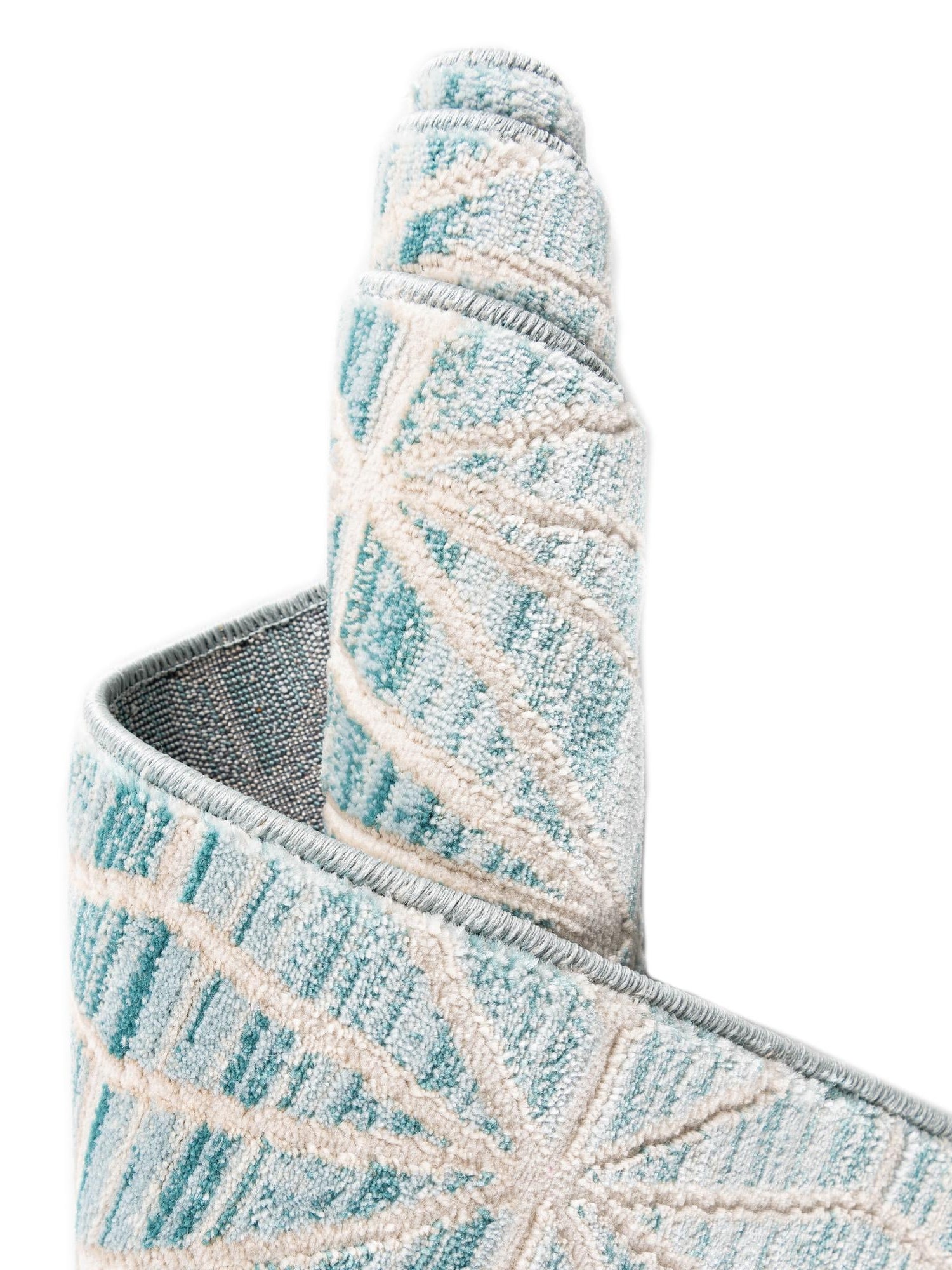 Blue 2' 7 x 8' Jill Zarin Uptown Runner Area Rug 70% Polypropylene & 30% Polyester  Contemporary Carpet for Living, Dining, Office, Bedroom for Sale at Rug Engine