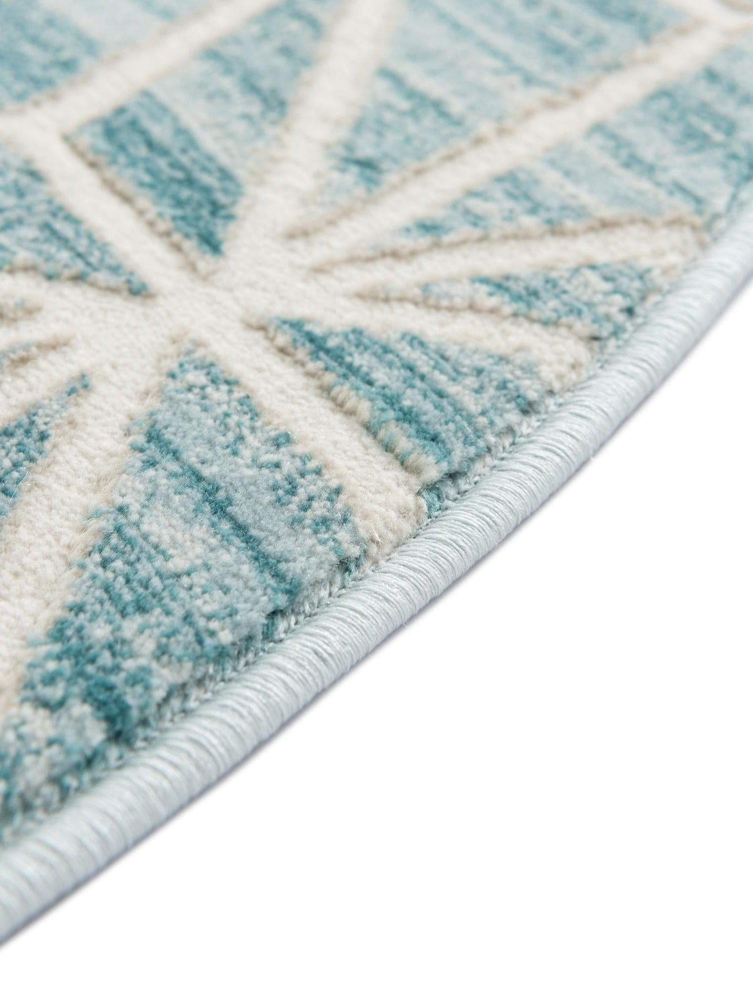 Blue 3' 3 x 3' 3 Jill Zarin Uptown Round Area Rug 70% Polypropylene & 30% Polyester  Contemporary Carpet for Living, Dining, Office, Bedroom for Sale at Rug Engine