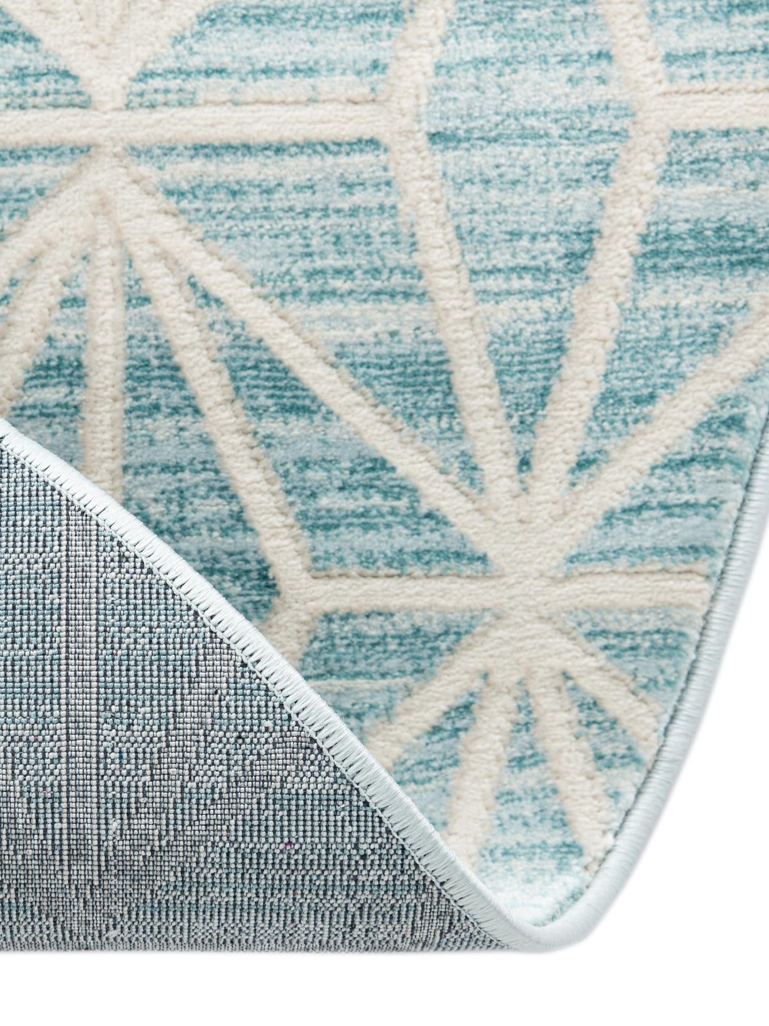 Blue 5' 3 x 5' 3 Jill Zarin Uptown Round Area Rug 70% Polypropylene & 30% Polyester  Contemporary Carpet for Living, Dining, Office, Bedroom for Sale at Rug Engine