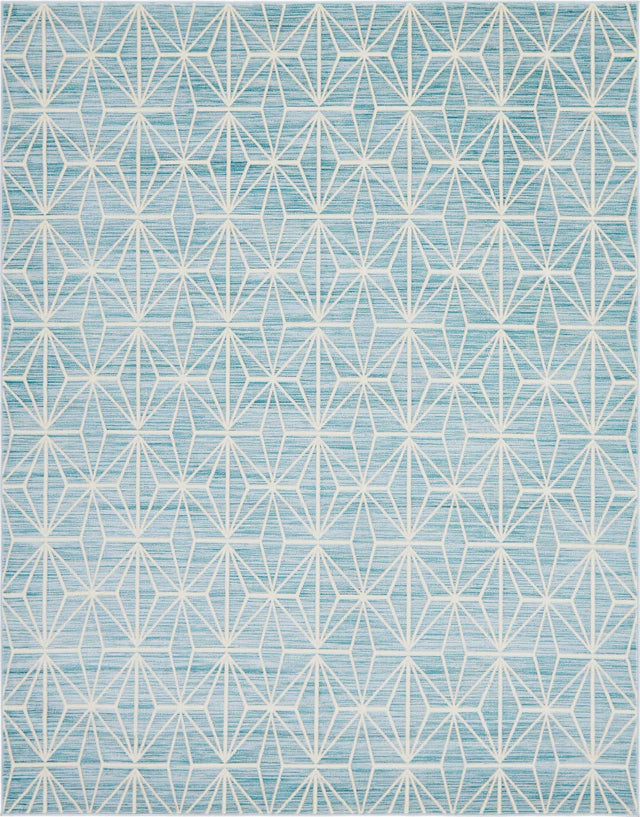 Blue 8' x 10' Jill Zarin Uptown Rectangle Area Rug 70% Polypropylene & 30% Polyester  Contemporary Carpet for Living, Dining, Office, Bedroom for Sale at Rug Engine