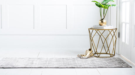 Gray 2' 7 x 13' 11 Jill Zarin Uptown Runner Area Rug 70% Polypropylene & 30% Polyester  Contemporary Carpet for Living, Dining, Office, Bedroom for Sale at Rug Engine