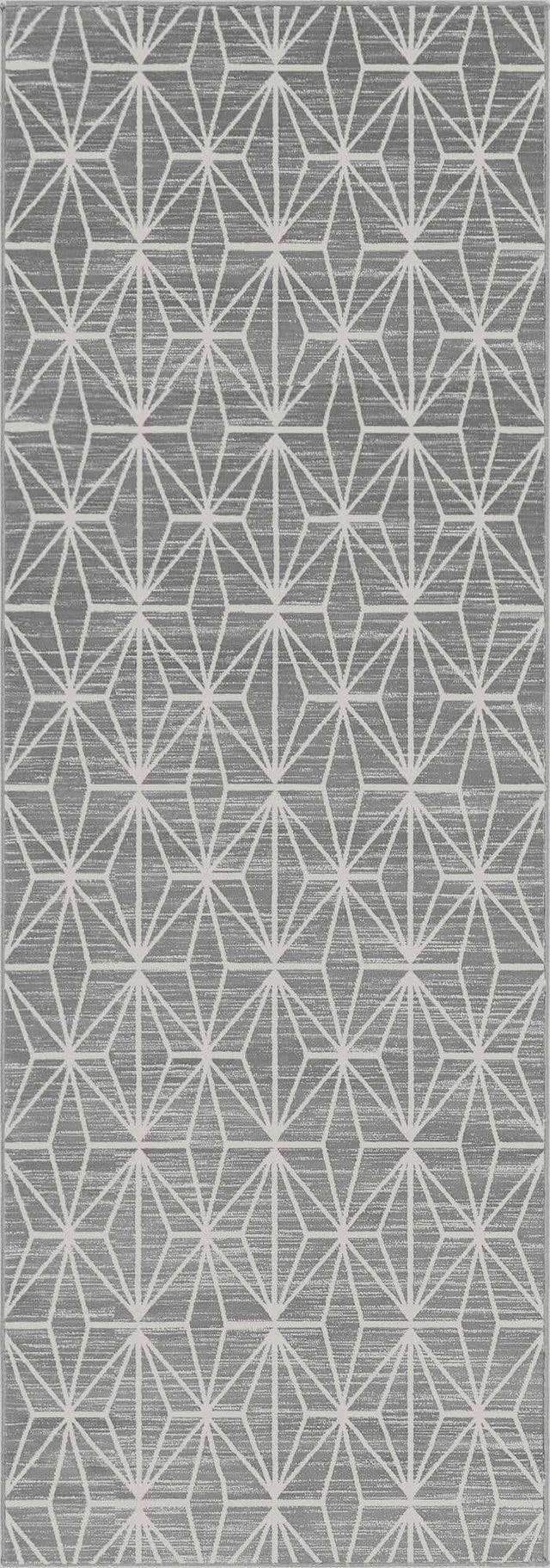Gray 2' 2 x 6' 1 Jill Zarin Uptown Runner Area Rug 70% Polypropylene & 30% Polyester  Contemporary Carpet for Living, Dining, Office, Bedroom for Sale at Rug Engine