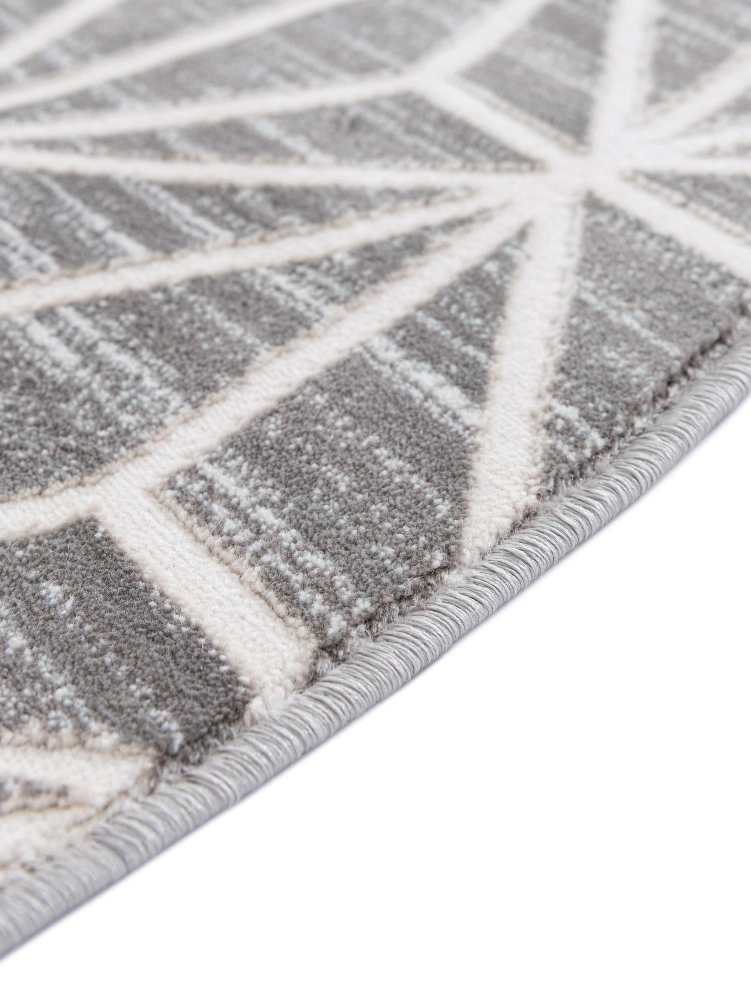 Gray 8' x 8' Jill Zarin Uptown Round Area Rug 70% Polypropylene & 30% Polyester  Contemporary Carpet for Living, Dining, Office, Bedroom for Sale at Rug Engine
