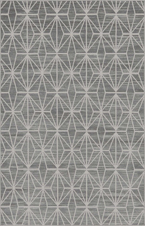 Gray 4' 1 x 6' 1 Jill Zarin Uptown Rectangle Area Rug 70% Polypropylene & 30% Polyester  Contemporary Carpet for Living, Dining, Office, Bedroom for Sale at Rug Engine