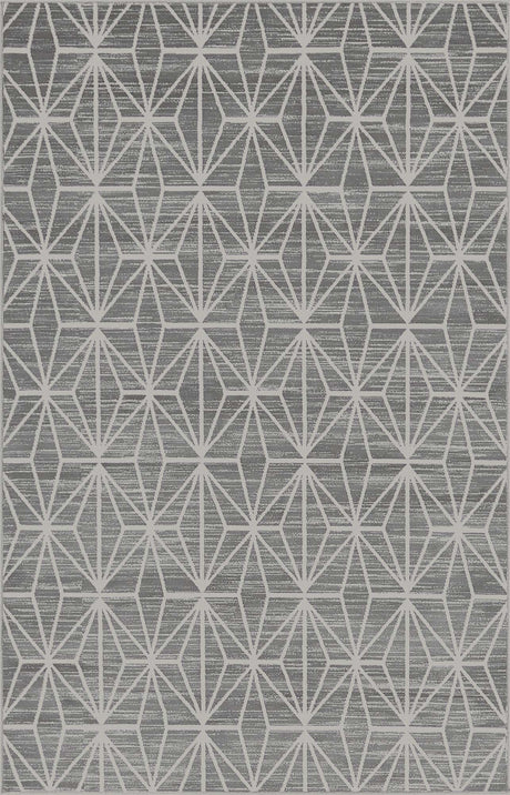 Gray 4' 1 x 6' 1 Jill Zarin Uptown Rectangle Area Rug 70% Polypropylene & 30% Polyester  Contemporary Carpet for Living, Dining, Office, Bedroom for Sale at Rug Engine