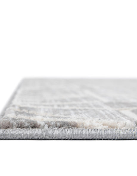 Gray 4' 1 x 6' 1 Jill Zarin Uptown Rectangle Area Rug 70% Polypropylene & 30% Polyester  Contemporary Carpet for Living, Dining, Office, Bedroom for Sale at Rug Engine