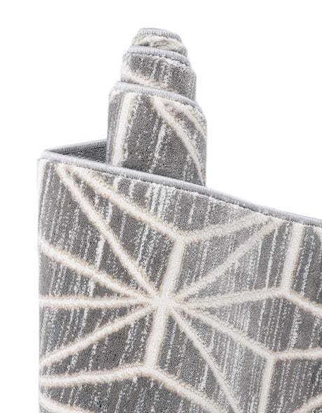 Gray 5' x 8' Jill Zarin Uptown Rectangle Area Rug 70% Polypropylene & 30% Polyester  Contemporary Carpet for Living, Dining, Office, Bedroom for Sale at Rug Engine
