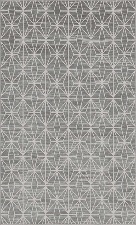 Gray 5' x 8' Jill Zarin Uptown Rectangle Area Rug 70% Polypropylene & 30% Polyester  Contemporary Carpet for Living, Dining, Office, Bedroom for Sale at Rug Engine