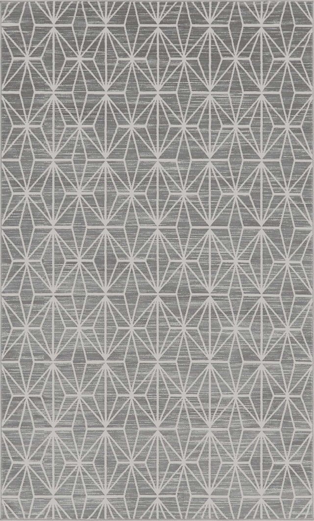 Gray 5' x 8' Jill Zarin Uptown Rectangle Area Rug 70% Polypropylene & 30% Polyester  Contemporary Carpet for Living, Dining, Office, Bedroom for Sale at Rug Engine