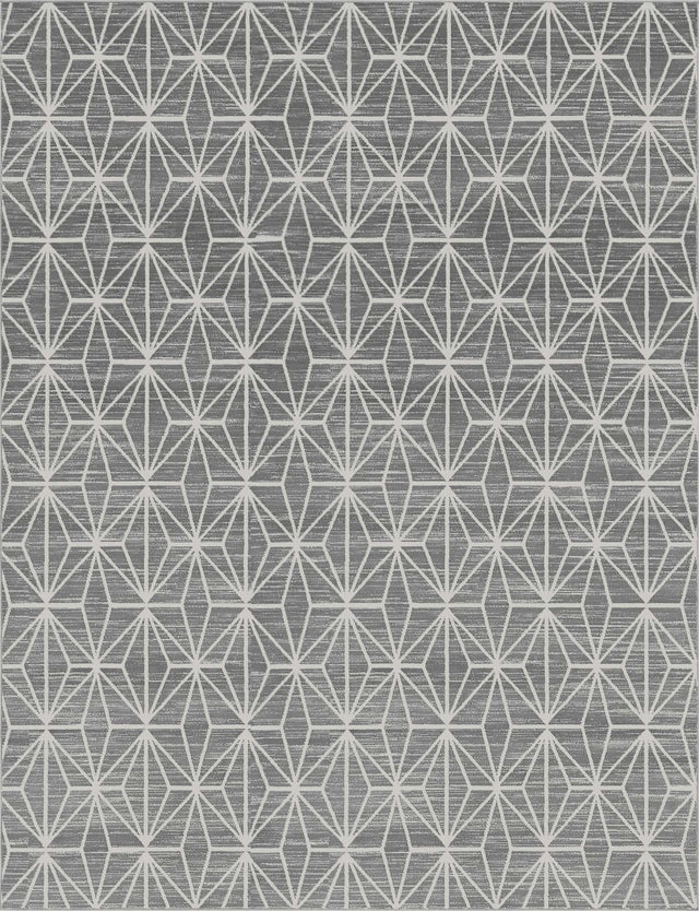 Gray 8' x 10' Jill Zarin Uptown Rectangle Area Rug 70% Polypropylene & 30% Polyester  Contemporary Carpet for Living, Dining, Office, Bedroom for Sale at Rug Engine