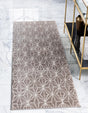 Brown 2' 7 x 8' Jill Zarin Uptown Runner Area Rug 70% Polypropylene & 30% Polyester  Contemporary Carpet for Living, Dining, Office, Bedroom for Sale at Rug Engine
