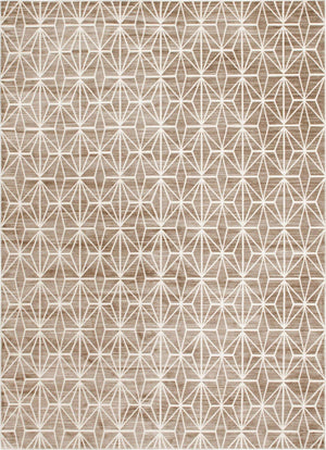 Brown 9' x 12' 2 Jill Zarin Uptown Rectangle Area Rug 70% Polypropylene & 30% Polyester  Contemporary Carpet for Living, Dining, Office, Bedroom for Sale at Rug Engine