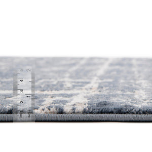 Navy Blue 2' 2 x 6' 1 Jill Zarin Uptown Runner Area Rug 70% Polypropylene & 30% Polyester  Contemporary Carpet for Living, Dining, Office, Bedroom for Sale at Rug Engine