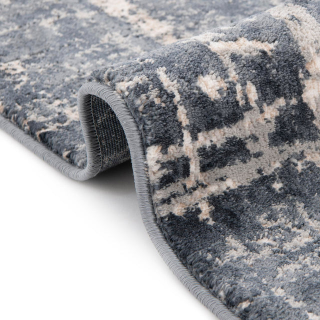 Navy Blue 5' 3 x 5' 3 Jill Zarin Uptown Round Area Rug 70% Polypropylene & 30% Polyester  Contemporary Carpet for Living, Dining, Office, Bedroom for Sale at Rug Engine