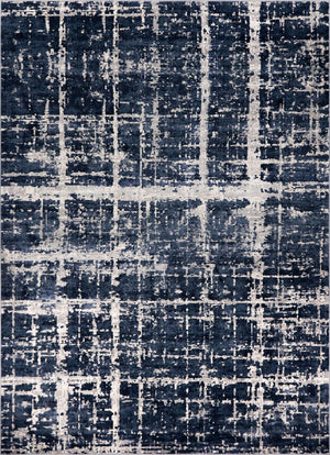 Navy Blue 8' x 10' Jill Zarin Uptown Rectangle Area Rug 70% Polypropylene & 30% Polyester  Contemporary Carpet for Living, Dining, Office, Bedroom for Sale at Rug Engine