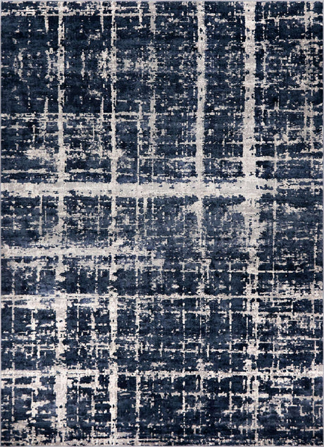 Navy Blue 8' x 10' Jill Zarin Uptown Rectangle Area Rug 70% Polypropylene & 30% Polyester  Contemporary Carpet for Living, Dining, Office, Bedroom for Sale at Rug Engine