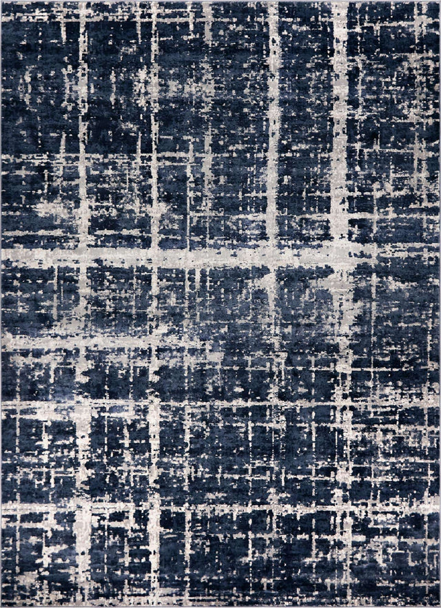 Navy Blue 8' x 10' Jill Zarin Uptown Rectangle Area Rug 70% Polypropylene & 30% Polyester  Contemporary Carpet for Living, Dining, Office, Bedroom for Sale at Rug Engine