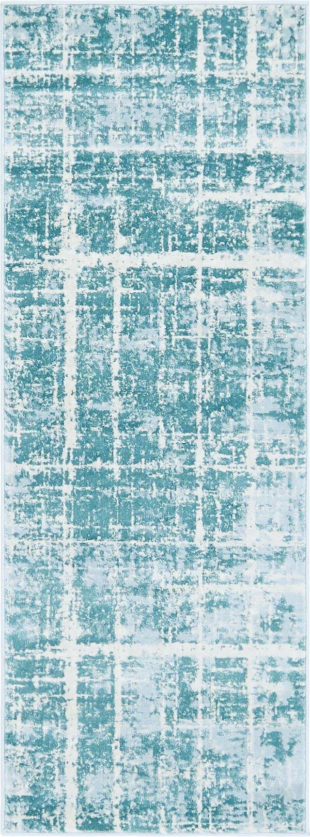Turquoise 2' 2 x 6' 1 Jill Zarin Uptown Runner Area Rug 70% Polypropylene & 30% Polyester  Contemporary Carpet for Living, Dining, Office, Bedroom for Sale at Rug Engine