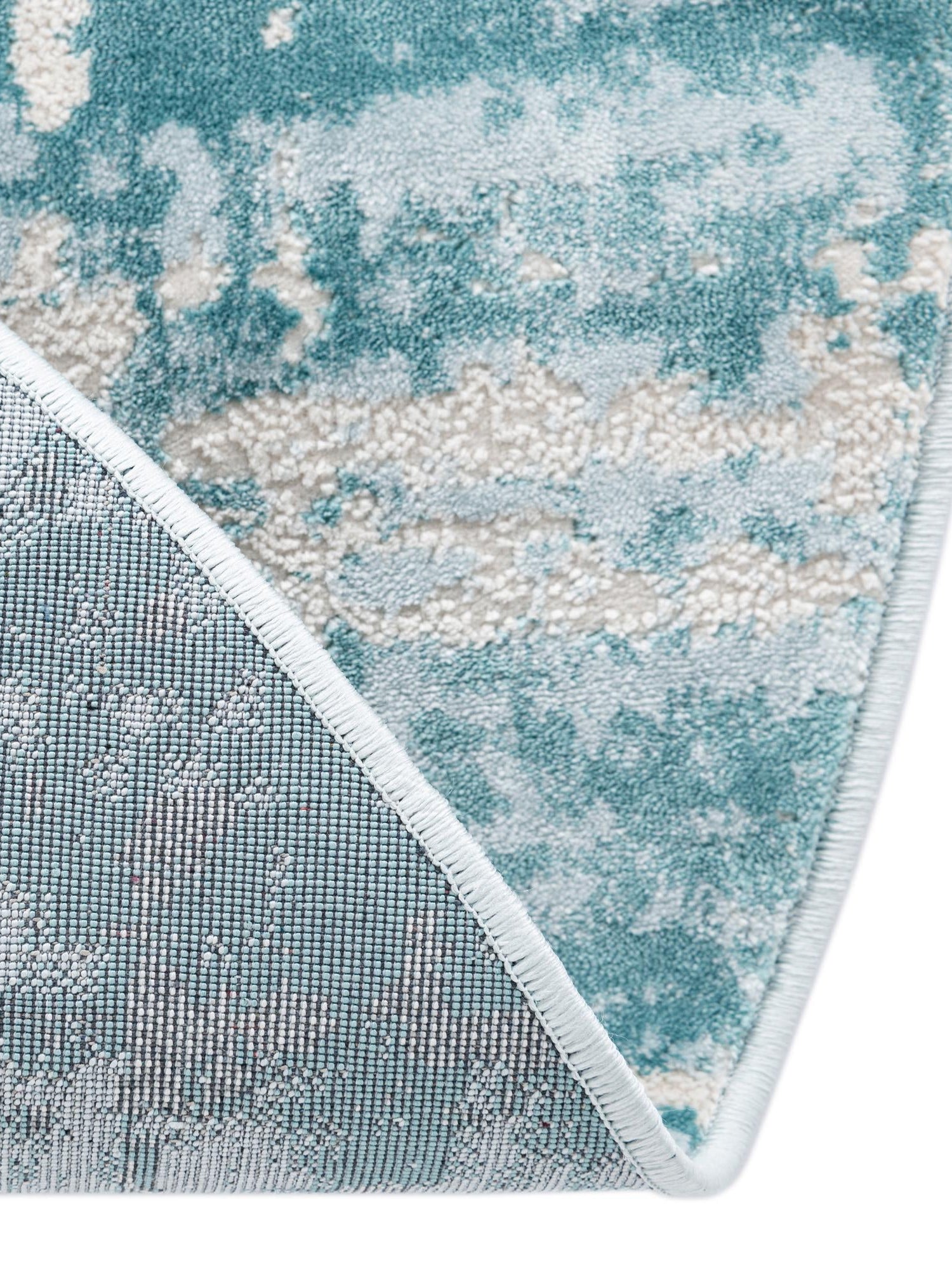 Turquoise 3' 3 x 3' 3 Jill Zarin Uptown Round Area Rug 70% Polypropylene & 30% Polyester  Contemporary Carpet for Living, Dining, Office, Bedroom for Sale at Rug Engine