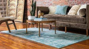 Turquoise 9' x 12' 2 Jill Zarin Uptown Rectangle Area Rug 70% Polypropylene & 30% Polyester  Contemporary Carpet for Living, Dining, Office, Bedroom for Sale at Rug Engine