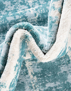 Turquoise 9' x 12' 2 Jill Zarin Uptown Rectangle Area Rug 70% Polypropylene & 30% Polyester  Contemporary Carpet for Living, Dining, Office, Bedroom for Sale at Rug Engine