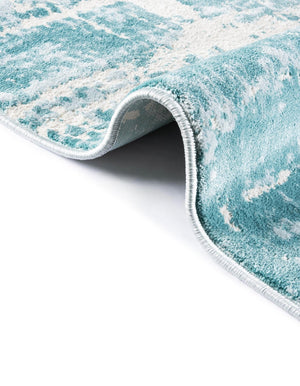 Turquoise 5' 1 x 8' Jill Zarin Uptown Rectangle Area Rug 70% Polypropylene & 30% Polyester  Contemporary Carpet for Living, Dining, Office, Bedroom for Sale at Rug Engine