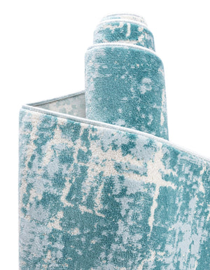 Turquoise 5' 1 x 8' Jill Zarin Uptown Rectangle Area Rug 70% Polypropylene & 30% Polyester  Contemporary Carpet for Living, Dining, Office, Bedroom for Sale at Rug Engine