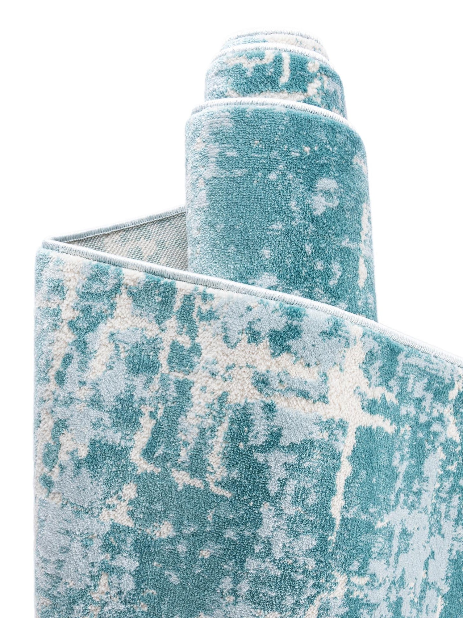 Turquoise 2' x 3' 1 Jill Zarin Uptown Rectangle Area Rug 70% Polypropylene & 30% Polyester  Contemporary Carpet for Living, Dining, Office, Bedroom for Sale at Rug Engine