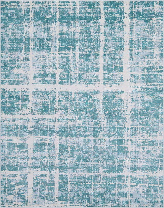 Turquoise 8' x 10' Jill Zarin Uptown Rectangle Area Rug 70% Polypropylene & 30% Polyester  Contemporary Carpet for Living, Dining, Office, Bedroom for Sale at Rug Engine
