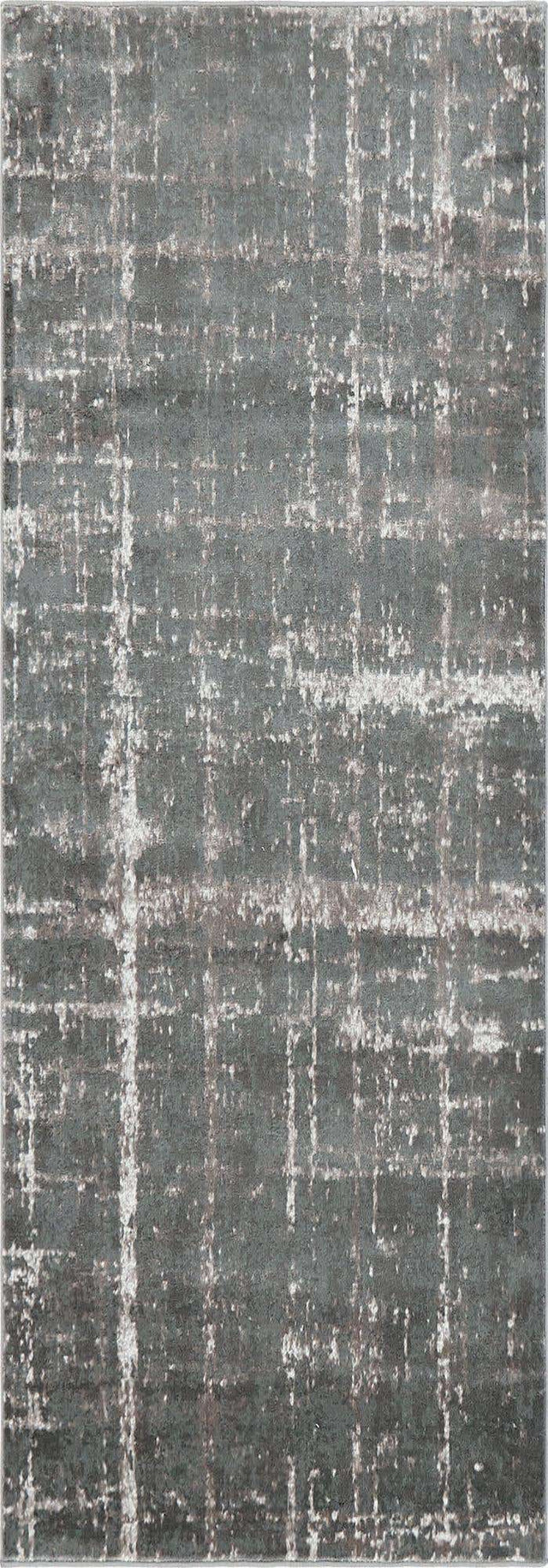Gray 2' 2 x 6' 1 Jill Zarin Uptown Runner Area Rug 70% Polypropylene & 30% Polyester  Contemporary Carpet for Living, Dining, Office, Bedroom for Sale at Rug Engine