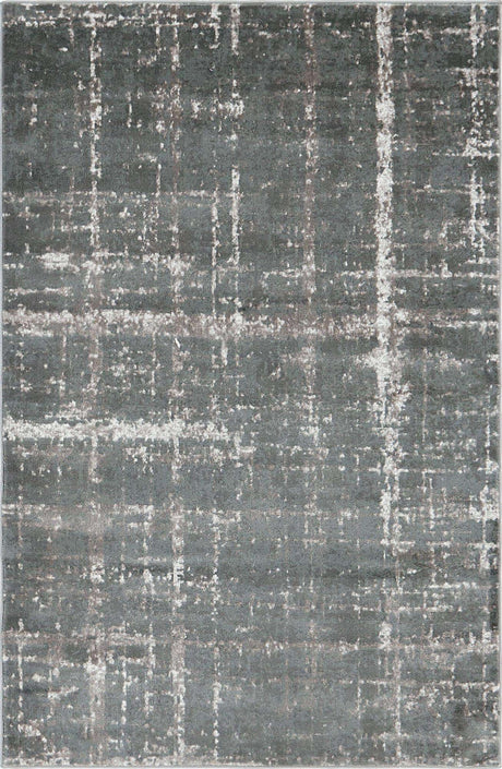 Gray 4' 1 x 6' 1 Jill Zarin Uptown Rectangle Area Rug 70% Polypropylene & 30% Polyester  Contemporary Carpet for Living, Dining, Office, Bedroom for Sale at Rug Engine